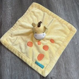 Tiddliwinks Yellow Giraffe Soft Plush Security Blanket Lovey Baby Neutral 12”